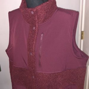 NWOT FLX Boucle Maroon Vest XXL